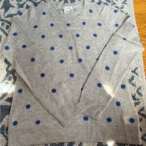 NWOT Rachel Zoe cashmere polka dot sweater